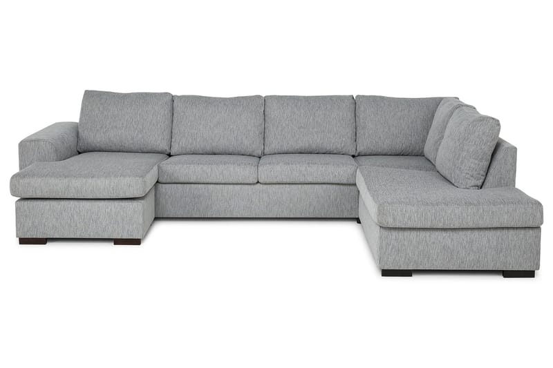 CONNECT U-soffa Large med Divan Vänster Finvävt Tyg Lila - Skräddarsy färg och tyg - U-soffor