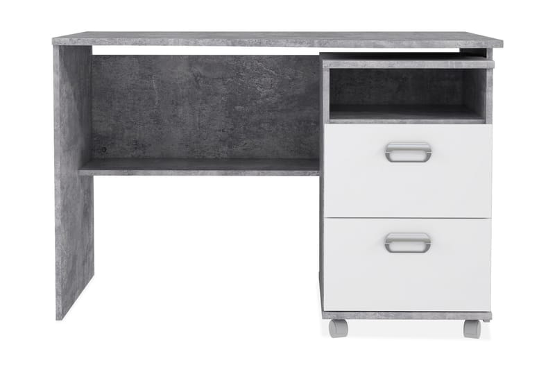 Arnieri Skrivbord med Förvaring 65 cm - Grå - Kontorsmöbler - Kontorsförvaring