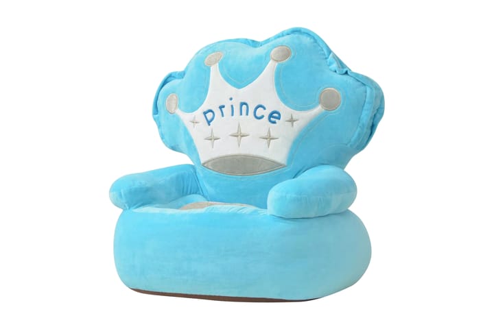 Barnstol i plysch prins blå - Blå - Alla Möbler - Barnmöbler - Barnfåtöljer