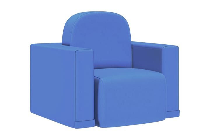2-i-1 barnsoffa blå konstläder - Blå - Alla Möbler - Barnmöbler - Barnsoffor