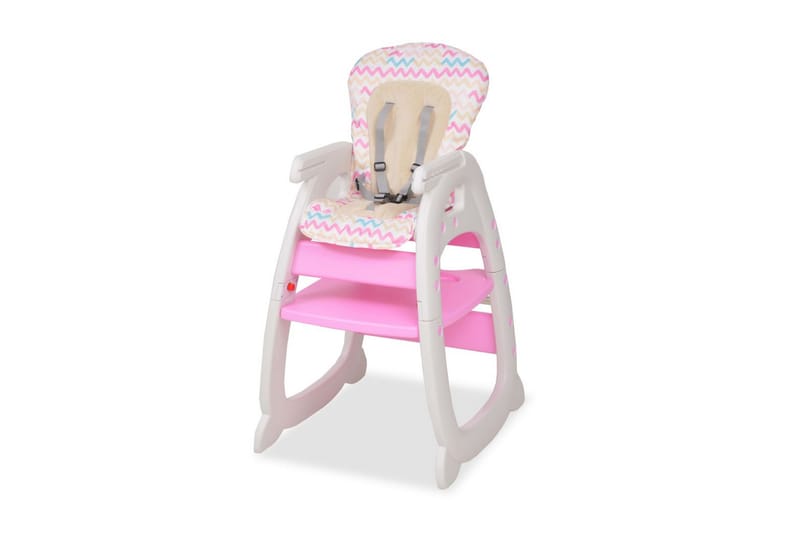 3-i-1 Konvertibel barnstol med bord rosa - Rosa - Alla Möbler - Barnmöbler - Barnstolar