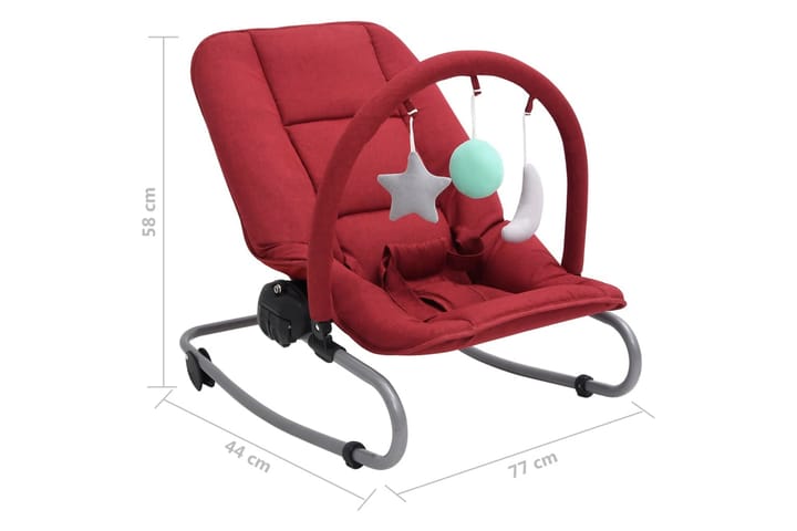 Babysitter röd stål - Röd - Alla Möbler - Barnmöbler - Barnstolar