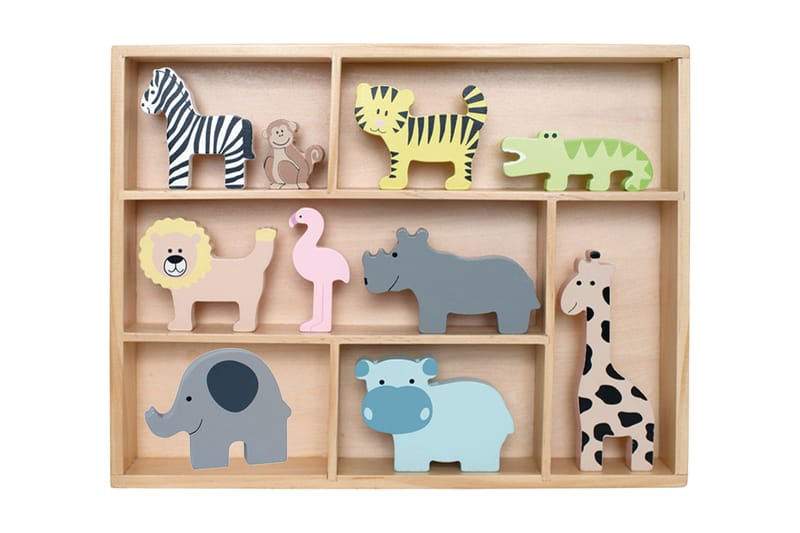 Hylla med Safaridjur Flerfärgad - JaBaDaBaDo - Alla Möbler - Barnmöbler - Förvaring barnrum