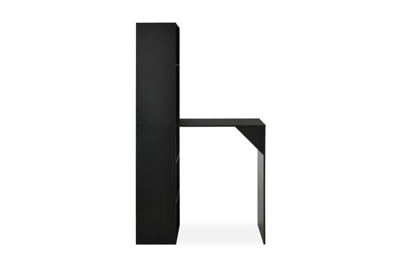 Barbord med skåp svart 115x59x200 cm - Svart - Alla Möbler - Bord - Barbord
