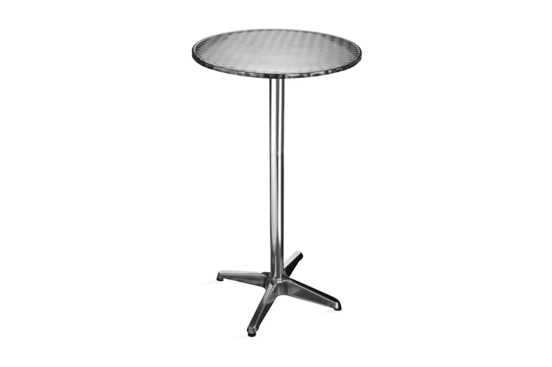 HI Hopfällbart cafébord/barbord i aluminium runt - Silver - Alla Möbler - Bord - Barbord
