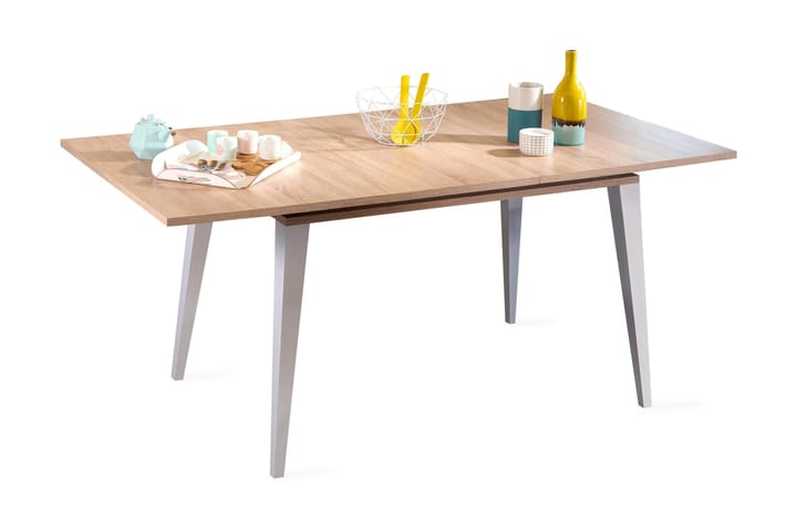 Bergljot Förlängningsbart Matbord 134 cm - Ek/Vit - Alla Möbler - Bord - Matbord
