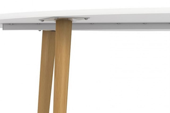 Dellor Matbord 160 cm Oval - Vit/Ek - Alla Möbler - Bord - Matbord