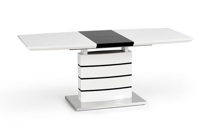 Fablica Förlängningsbart Matbord 140 cm - Vit/Svart - Alla Möbler - Bord - Matbord
