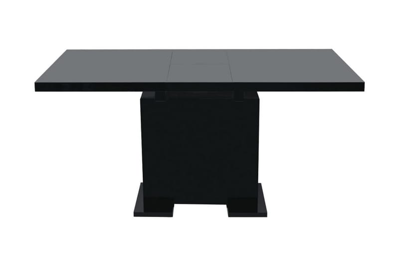 Förlängningsbart matbord högglans svart - Svart - Alla Möbler - Bord - Matbord