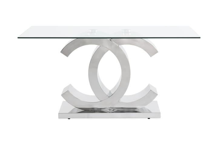 Herout Matbord 150 cm - Rostfritt Stål/Glas/Transparent - Alla Möbler - Bord - Soffbord