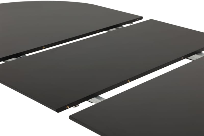 Hyllie Förlängningsbart Matbord 160 cm Ovalt - Svart/Svart - Alla Möbler - Bord - Matbord