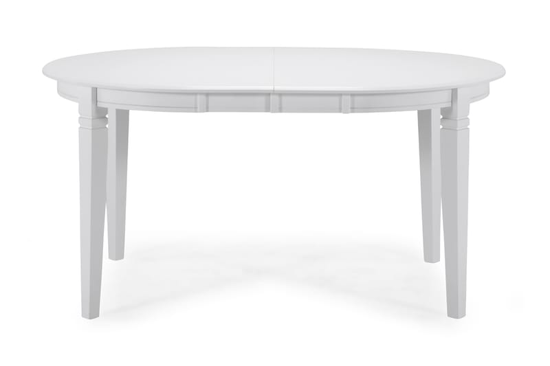 Lisa Förlängningsbart Matbord 150 cm Ovalt - Vit - Alla Möbler - Matgrupper - Matgrupper med 6 stolar