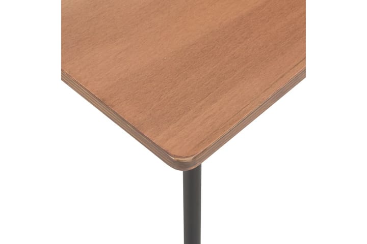 Matbord 120x60x73 cm massiv plywood stål brun - Brun - Alla Möbler - Bord - Matbord