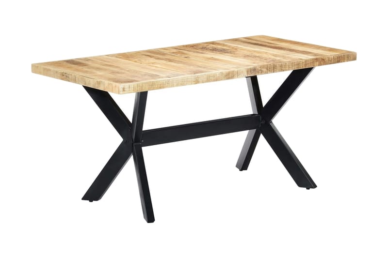 Matbord 160x80x75 cm massivt grovt mangoträ - Brun - Alla Möbler - Bord - Matbord