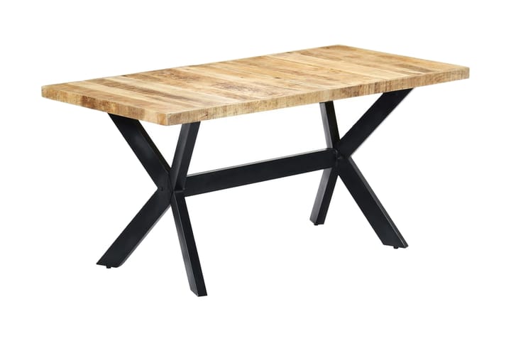 Matbord 160x80x75 cm massivt grovt mangoträ - Brun - Alla Möbler - Bord - Matbord