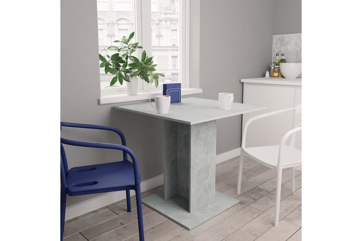 Matbord betonggrå 80x80x75 cm spånskiva - Grå - Alla Möbler - Bord - Matbord