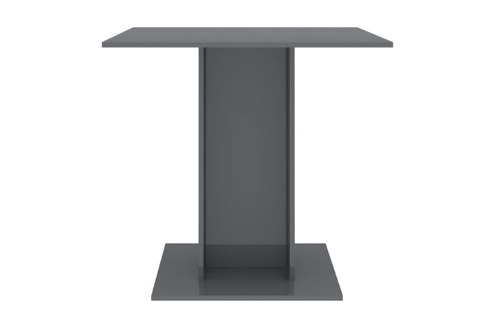 Matbord grå högglans 80x80x75 cm spånskiva - Grå - Alla Möbler - Bord - Matbord
