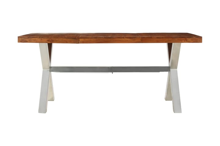 Matbord i massivt trä med shesham-ytbehandling 180x90x76 cm - Brun - Alla Möbler - Bord - Matbord