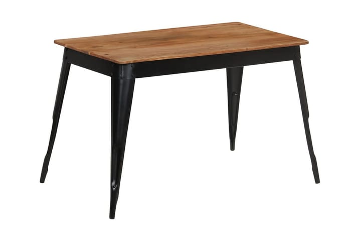 Matbord massivt akaciaträ och stål 120x60x76 cm - Brun - Alla Möbler - Bord - Matbord