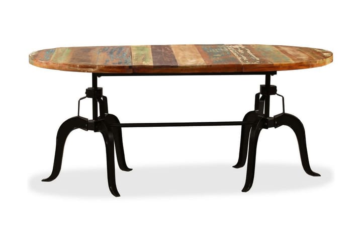 Matbord massivt återvunnet trä och stål 180 cm - Brun - Alla Möbler - Bord - Matbord