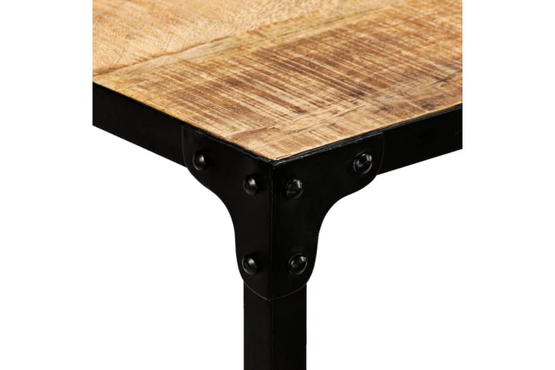 Matbord massivt mangoträ och stål 120x60x76 cm - Brun - Alla Möbler - Bord - Matbord