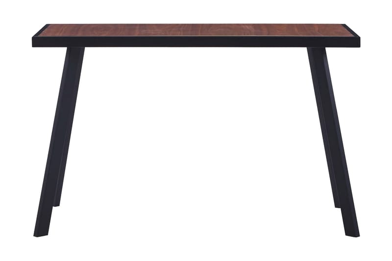 Matbord mörkt trä och svart 120x60x75 cm MDF - Svart - Alla Möbler - Bord - Matbord