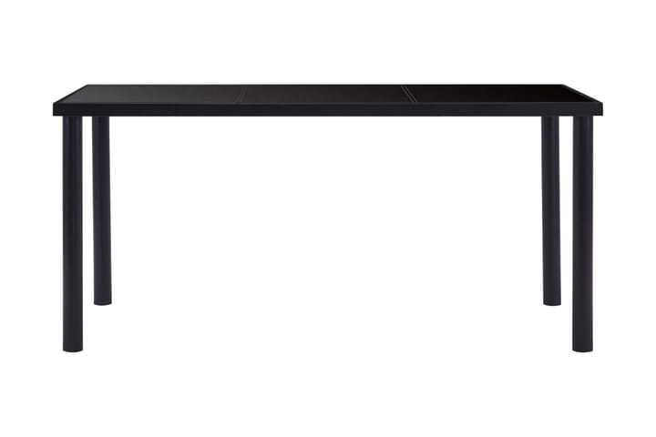 Matbord svart 160x80x75 cm härdat glas - Svart - Alla Möbler - Bord - Matbord