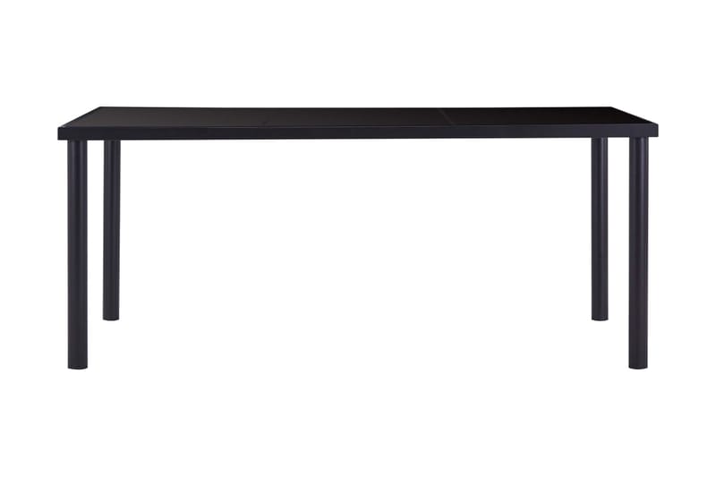 Matbord svart 180x90x75 cm härdat glas - Svart - Alla Möbler - Bord - Matbord