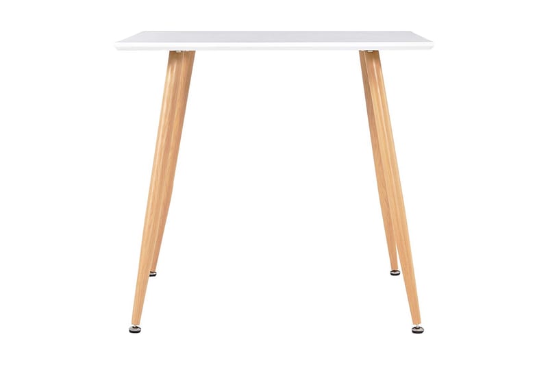 Matbord vit och ek 80,5x80,5x73 cm MDF - Vit - Alla Möbler - Bord - Matbord