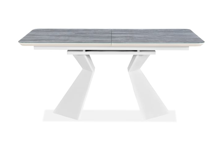 Unn Förlängningsbart Matbord 160 cm Glas - Vit - Alla Möbler - Bord - Matbord