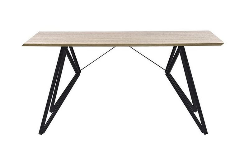 Yelford Matbord 160 cm - Ljust Trä/Svart - Alla Möbler - Matgrupper - Matgrupper med 4 stolar