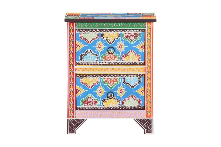 Handmålat nattduksbord 40x30x50 cm massivt mangoträ - Alla Möbler - Bord - Sängbord & nattduksbord