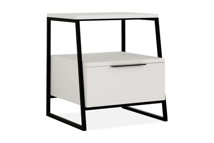 Hellekil Sängbord 45 cm - Vit - Alla Möbler - Bord - Sängbord & nattduksbord