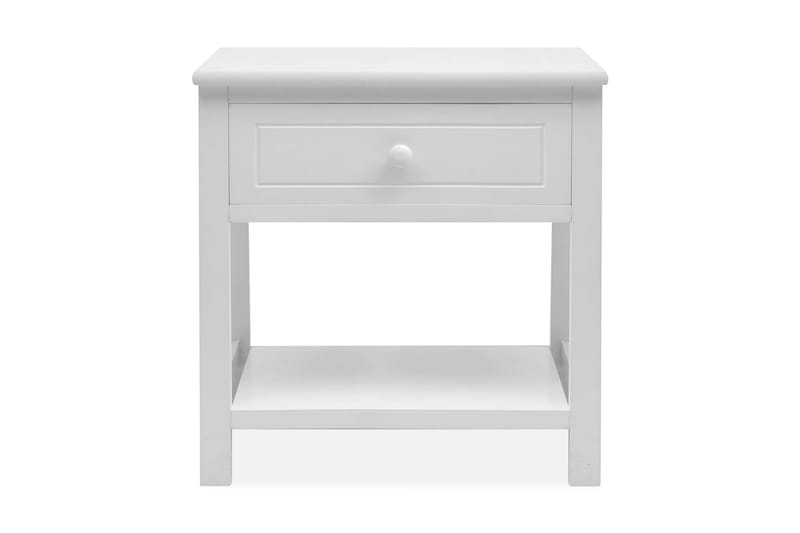 Nattduksbord trä vit - Vit - Alla Möbler - Bord - Sängbord & nattduksbord