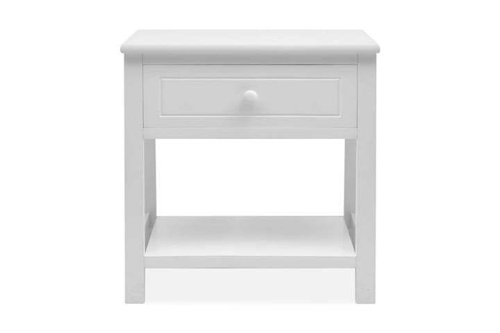 Nattduksbord trä vita 2 st - Vit - Alla Möbler - Bord - Sängbord & nattduksbord