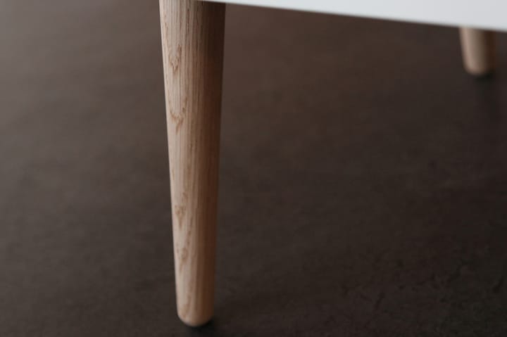 Philip Sängbord 41 cm med 3 Lådor - Vit/Ek - Alla Möbler - Bord - Sängbord & nattduksbord