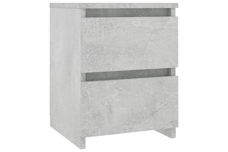Sängbord 2 st betonggrå 30x30x40 cm spånskiva - Grå - Alla Möbler - Bord - Sängbord & nattduksbord