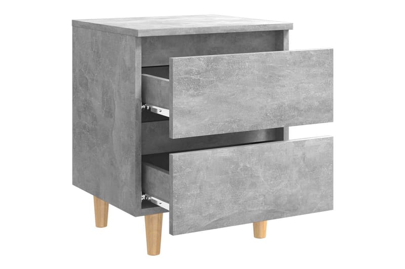 Sängbord 2 st betonggrå 40x35x50 cm spånskiva - Grå - Alla Möbler - Bord - Sängbord & nattduksbord