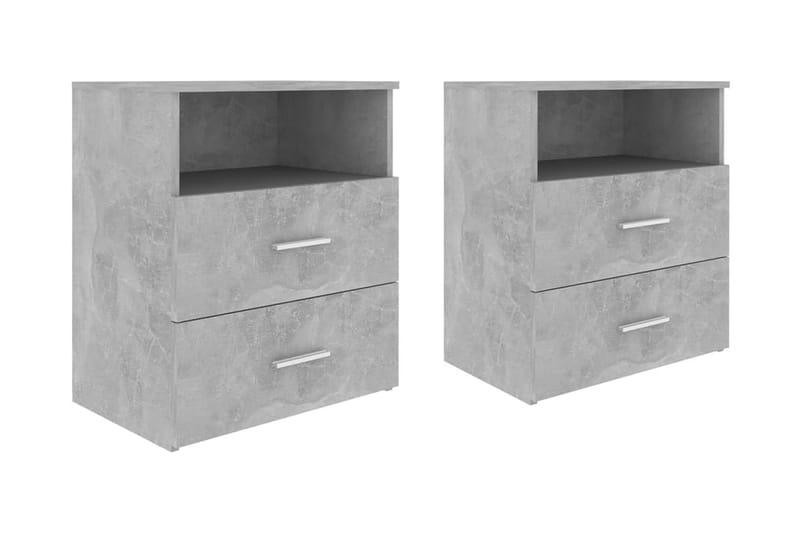 Sängbord 2 st betonggrå 50x32x60 cm - Grå - Alla Möbler - Bord - Sängbord & nattduksbord