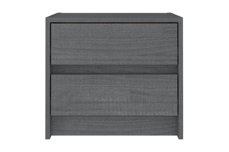 Sängbord 2 st grå 40x30,5x35,5 cm massiv furu - Grå - Alla Möbler - Bord - Sängbord & nattduksbord