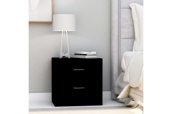 Sängbord 2 st svart 40x30x40 cm spånskiva - Svart - Alla Möbler - Bord - Sängbord & nattduksbord