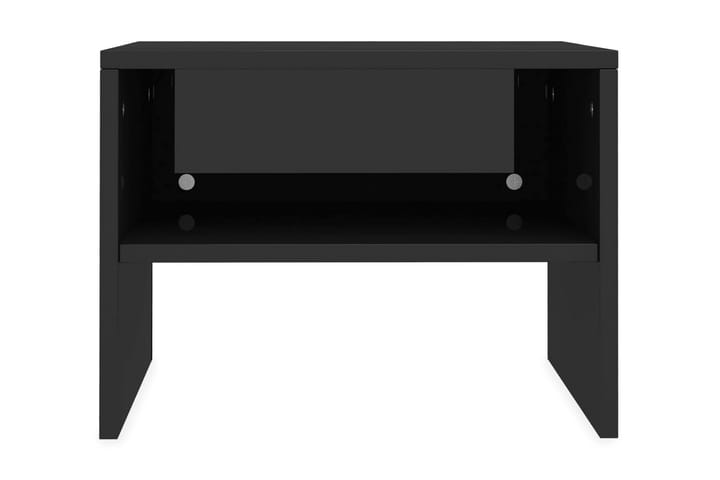 Sängbord 2 st svart högglans 40x30x30 cm spånskiva - Svart - Alla Möbler - Bord - Sängbord & nattduksbord