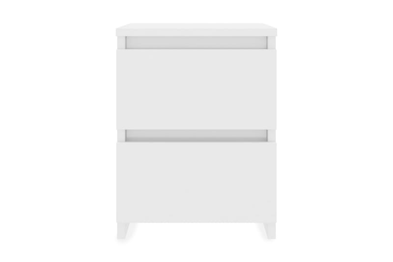 Sängbord 2 st vit högglans 30x30x40 cm spånskiva - Vit - Alla Möbler - Bord - Sängbord & nattduksbord