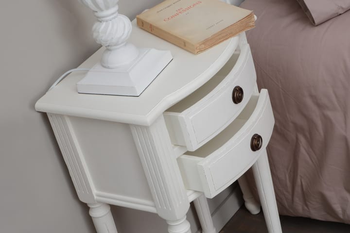 Sängbord 40 cm - Vit - Alla Möbler - Bord - Sängbord & nattduksbord