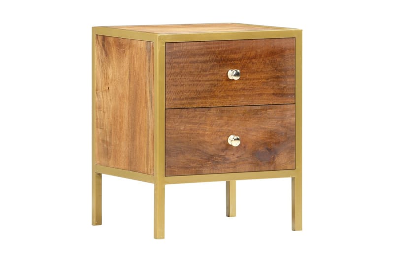 Sängbord 40x35x50 cm massivt mangoträ - Brun - Alla Möbler - Bord - Sängbord & nattduksbord