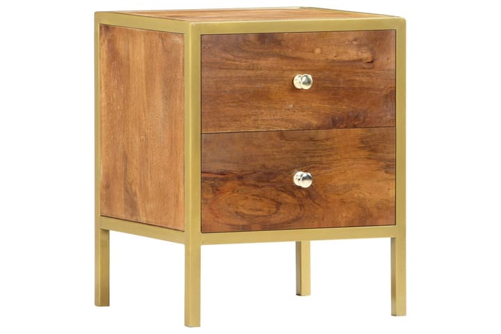 Sängbord 40x35x50 cm massivt mangoträ - Brun - Alla Möbler - Bord - Sängbord & nattduksbord