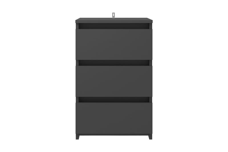Sängbord grå 40x35x62,5 cm spånskiva - Grå - Alla Möbler - Bord - Sängbord & nattduksbord