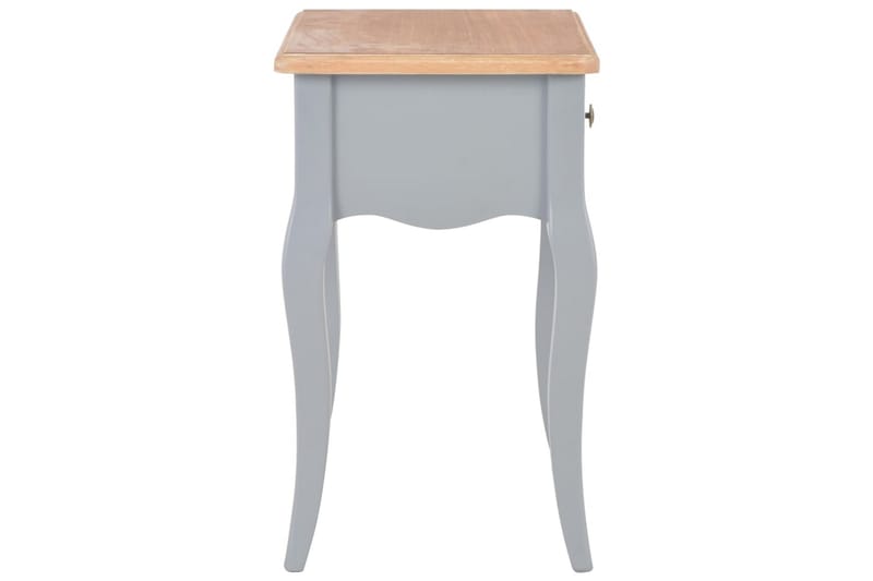 Sängbord grå och brun 40x30x50 cm massiv furu - Grå - Alla Möbler - Bord - Sängbord & nattduksbord