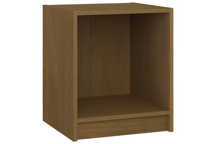 Sängbord honungsbrun 35,5x33,5x41,5 cm massiv furu - Brun - Alla Möbler - Bord - Sängbord & nattduksbord