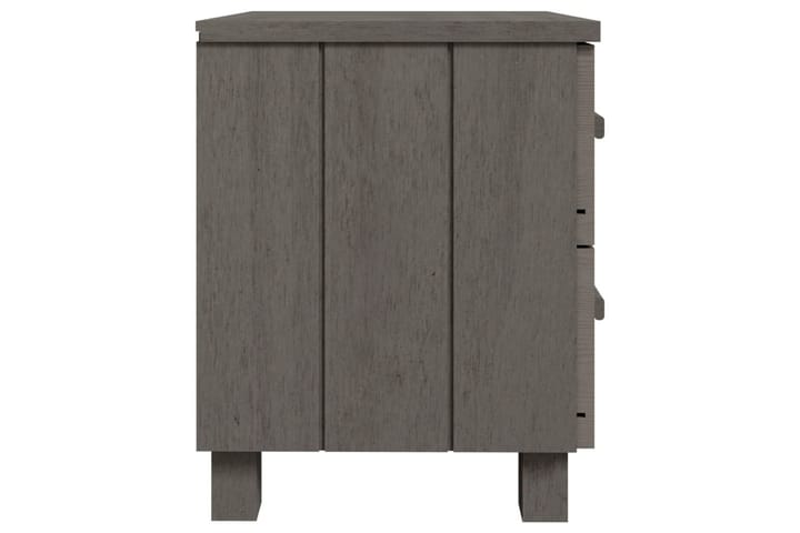 Sängbord ljusgrå 40x35x44,5 cm massiv furu - Grå - Alla Möbler - Bord - Sängbord & nattduksbord